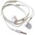 Super Bass Quality Wired Earphones with Mic for all Mobile (White Color)