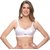 White cotton full coverage non padded bra