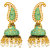 MFJ Fashion Splendid Paisaly Design Meenakari Work Brass Gold Plated Jhumki Earring For Women
