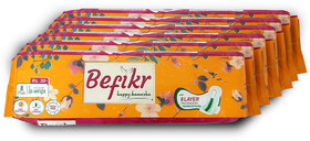 Befikr Sanitary Pads with Japanese Technology  L size 48 Sanitary Pads Pack of 6