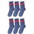 Neska Moda Boys And Girls 6 Pair Cotton Dark Blue Mid Calf KV Kendriya Vidyalaya School Socks For  Age 6 To 8 Years