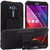 Kickstand Back Cover for Asus Zenfone Max (Black, Shock Proof)