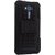 Kickstand Back Cover for Asus Zenfone Max (Black, Shock Proof)