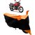 Intenzo Premium  Orange and Black  Two Wheeler Cover for  Hero Xtreme