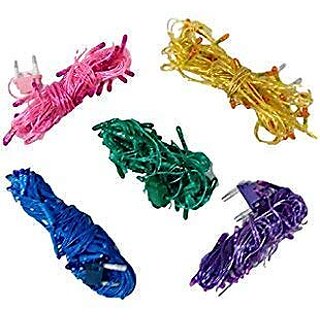                       HFK 15 mtr. Pack of 2 Diwali Rise Light Jhalar Assorted colors                                              
