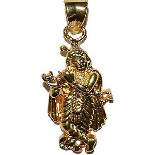                       Lord Krishna Pendant  Gold Plated For Men  Women By CEYLONMINE                                              