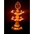 HFK Electric Golden Diya Decorative for Diwali Puja. Double Layer set of 1 For Diwali