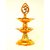 HFK Electric Golden Diya Decorative for Diwali Puja. Double Layer set of 1 For Diwali