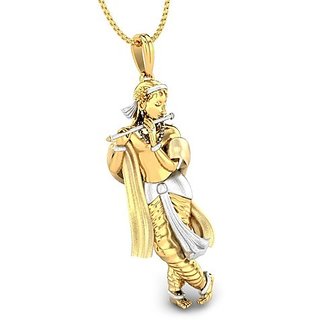 lord krishna pendant gold
