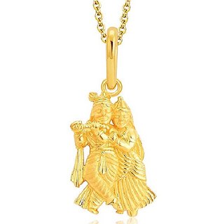                       CEYLONMINE- Gold Plated Radha Krishna Pendant Designer & Stylish God Pendant For Men & Women                                              
