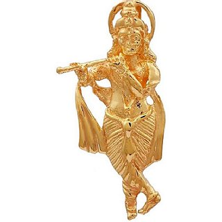                       Designer Gold Plated Krishna Pendant Stylish God Pendant By CEYLONMINE                                              