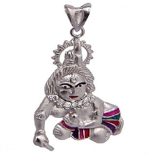                       Silver Lord  Krishna Pendant For Unisex BY CEYLONMINE                                              
