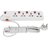 Kaltron 4 Socket 4 Switch Extension Cord 2 Meters