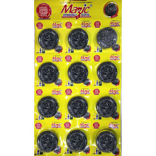 Mazic Super Power Pack Stainless Steel Scrubber 12 Pcs.