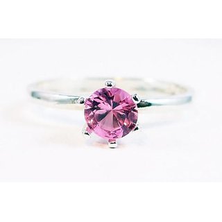                       Pink sapphire 7.25 Ratti Silver Plated Ring Original  Natural Stone Pink sapphire Ring By CEYLONMINE                                              