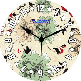 KartikTM11X11 Inches Digital Print/Designer Wall Clock for Home/Living Room/Bedroom/Kitchen and Office