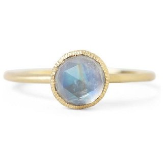                       Moonstone stylish ring gold plated 4.25 carat moonstone ring for men  women by CEYLONMINE                                              
