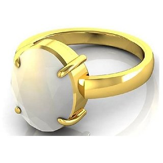 Buy Moonstone stylish ring gold plated 4.25 carat moonstone ring for men women by CEYLONMINE Online Get 75 Off