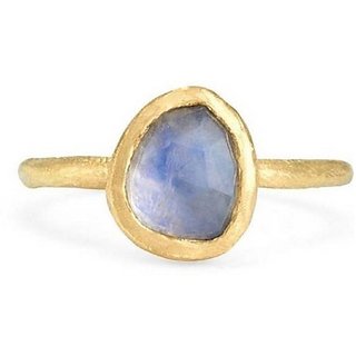                       Moonstone Ring Original  Natural Moonstone Gold Plated Ring Adjustable Ring For Unisex By CEYLONMINE                                              