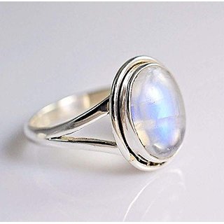                       Certified Moonstone silver plated ring original moonstone designer finger ring by CEYLONMINE                                              