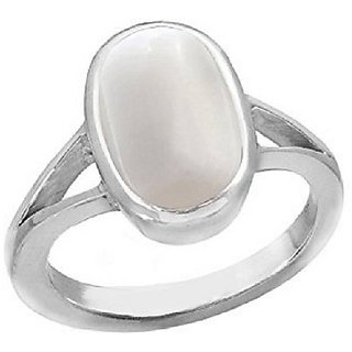                       7.25 Ratti Moonstone Ring Original & Lab Certified Stone Moonstone Ring For Unisex BY CEYLONMINE                                              