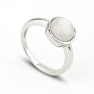                       Moonstone Ring Original  Natural Moonstone Silver Plated Ring Adjustable Ring For Unisex By CEYLONMINE                                              