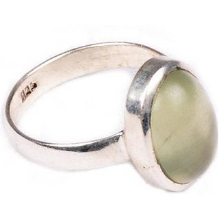                       CEYLONMINE- Moonstone Stylish Ring 5.25 Ratti Moonstone silver Plated Designer Ring For Unisex                                              