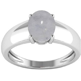                       Semi-Precious Stone moonstone ring original stone silver plated moonstone ring by CEYLONMINE                                              