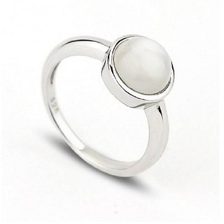                      Natural Moonstone Silver Plated Ring 4.25 carat Original Stone Moonstone Adjustable Finger Ring For Astrological Purpose By CEYLONMINE                                              