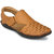EL PASO MEN'S TAN MAN MADE LEATHER COMFORTABLE AND FLEXIBLE CASUAL SANDALS