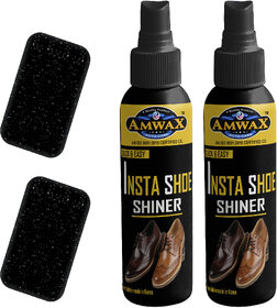 Amwax Shoe Shiner Spray 100ML + 100ML