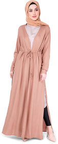 SILK ROUTE London Tawny Birch Embroidered Outerwear Without Hijab For Women Height 5'8 inch