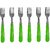 set of 6 multicolor with plastic handle spoon set