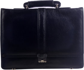 PURE GENUINE Soft Fine Milled Leather new Office Messenger Bag Laptop Bag RBS26BL
