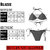 The Blazze 1027 Women's Cotton Summer Sexy G-String Bikini Thong Lingerie Set Bikini Swimsuit 2 Piece Halter Strap Neck