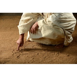 Buy Jesus Writing | wall poster |Sticker Paper Poster, 12x18 Inch ...