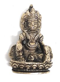 Ashtadhatu Kuberji Gold Plated Murti (Small)