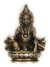Ashtadhatu Kuberji Gold Plated Murti (Medium)