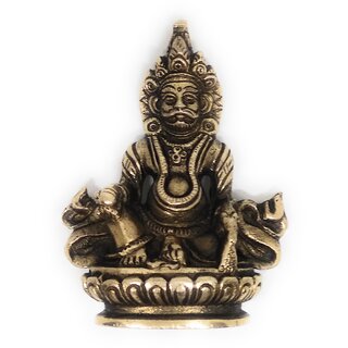                       Ashtadhatu Kuberji Gold Plated Murti (Medium)                                              