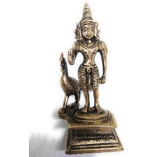 Ashtadhatu Karthikeya ji Gold Plated Idol.