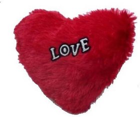 heart shape soft toy or pillow