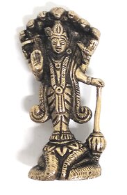 Ashtadhatu Vishnu Ji Gold Plated Idol