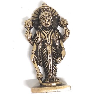 Ashtadhatu Vishnu Ji Gold Plated Idol (Big)