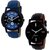Swadesi Stuff Analog Brown  Blue Color Luxury watches combo for Men  Boys fasrack mitulblue