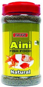 COLOURFUL AQUARIUM  TAIYO AINI NATURAL Fish Food 330g Container  Aquarium Fish Food