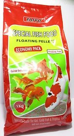 Original! TAIYO Brand - Aquarium Fish Food TAIYO ECONOMY 1kg - 1.2MM pellet