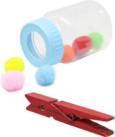 Boredom Busters Busy Bags  Educational DIY toys for kids  Mini Bottle Pompom Stuff for Age 1.5 years above