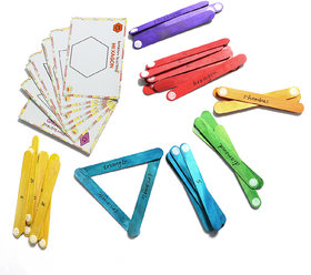 Boredom Busters Busy Bags  Educational DIY toys for kids  Pop Stick Shapes for Age 3 years above