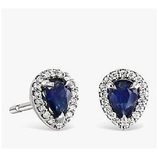Buy Natural Blue Sapphire Earrings For Women Girls Unheated Untreated Neelam Stone Stylish Earrings By Ceylonmine Online Get 50 Off