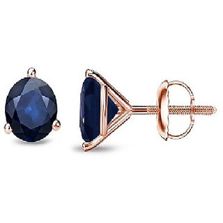Blue Sapphire/Neelam Stud Designer & Stylish Gold Plated Earrings With IGL Lab Certificate By CEYLONMINE Blue Sapphire/Neelam Stud Designer & Stylish Gold Plated Earrings With IGL Lab Certificate By CEYLONMINE